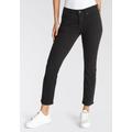 Slim-fit-Jeans LEVI'S "712 SLIM WELT POCKET" Gr. 25, Länge 28, schwarz (night black) Damen Jeans Röhrenjeans