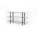 Robert Allen Solid Wood Etagere Bookcase Wood in Brown/Gray | 37.4 H x 62.99 W x 13.78 D in | Wayfair FUR-PF-LIH002TZMBCA