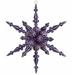 The Holiday Aisle® 30" Shatterproof 3-Finish Radical 3D Snowflake Christmas Ornament Plastic in Indigo | 30 H x 30 W in | Wayfair N104106