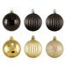 Northlight Seasonal 100ct Shatterproof 3-Finish Christmas Ball Ornaments 2.5" (60mm) Plastic in Black/Yellow | Wayfair 31754386