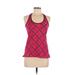 Nike Active Tank Top: Pink Color Block Activewear - Women's Size Medium