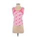 Adidas Active Tank Top: Pink Color Block Activewear - Women's Size Small