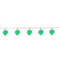 Northlight Seasonal 10 Battery Operated Leaf Shaped Novelty Christmas Lights - Clear Wire in Green/White | 3 H x 0.25 W x 2.5 D in | Wayfair