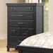 Andover Mills™ Kohut 6 Drawer Chest Wood in Black | 52.25 H x 38 W x 18 D in | Wayfair 4EBE4626E43A4404A8537F0D90189FDE