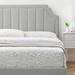 Willa Arlo™ Interiors Sienna Performance Platform Bed Upholstered/Velvet/Polyester in Gray | Queen | Wayfair CDFB67B80E554D8F8DBB94FCB8151423