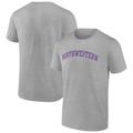 Men's Fanatics Branded Heather Gray Northwestern Wildcats Basic Arch T-Shirt