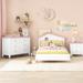 Wildon Home® Bagwell 3-Pieces Bedroom Sets w/ Nightstand, Storage Chest Wood in Pink | 36.1 H x 41.9 W x 82.4 D in | Wayfair