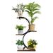 17 Stories Free Form Etagere Plant Stand Metal in Brown | 17.2 H x 11.7 W x 4.25 D in | Wayfair 6B6CF5DA7DA7431EB6D528DCC1179FBE