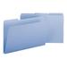 Smead Expanding Recycled Heavy Pressboard Folders 1/3-Cut Tabs 1 Expansion Legal Size Blue 25/Box (22530)