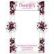 Paper Themes Large Personalised Hen Do Selfie Frame Party Prop Frames for Selfies and Decorations at Hen Parties, Weddings and Birthdays for Posts on Instagram or Facebook– Burgundy Flowers