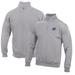 Men's Gray Boise State Broncos Big Cotton Quarter-Zip Pullover Sweatshirt