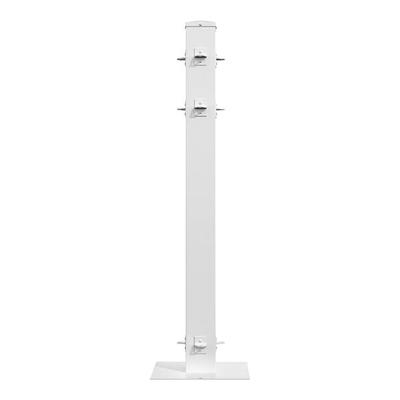 Mod-Fence Mod-Post White 4-Way Fence Post Connector