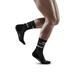 CEP Menâ€™s Mid Cut Running Socks 4.0 | Performance Crew Cut Compression Sock Black Men III