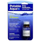 Potable Aqua Water Purification Germicidal Tablets - For Hiking Camping and Emergency Drinking Water (4.PACK)