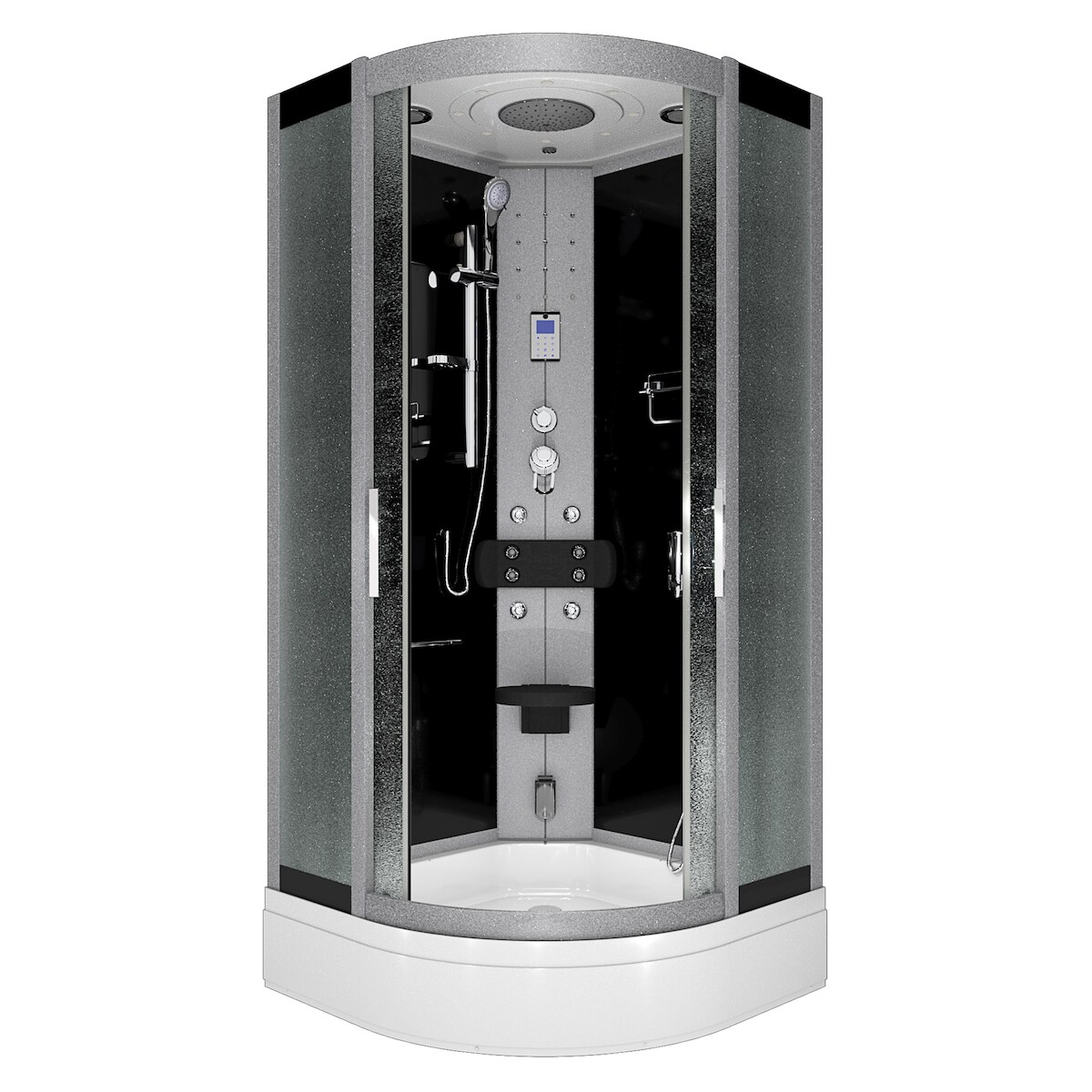AcquaVapore Duschkabine Komplettdusche Fertigdusche Dusche D46-53M0 90x90 cm ohne 2K Scheiben Versiegelung Image