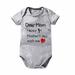 EQWLJWE Toddler Baby Girls Boys Short Sleeve Letter Print T-Shirt Jumpsuit Romper