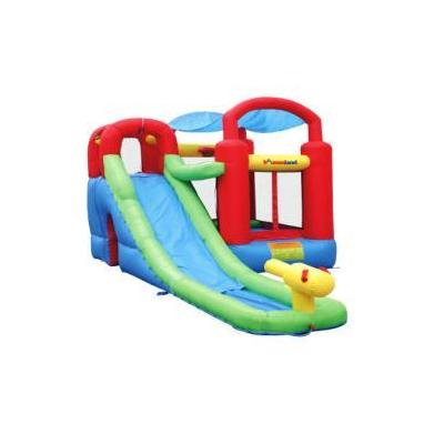 Bounceland House and Water Slide Wet with Dry Play Station