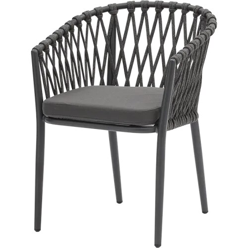 Garden Emotions Terrassenstuhl Dione, Seilgewebe, 48,5x56x56cm, anthrazit Image