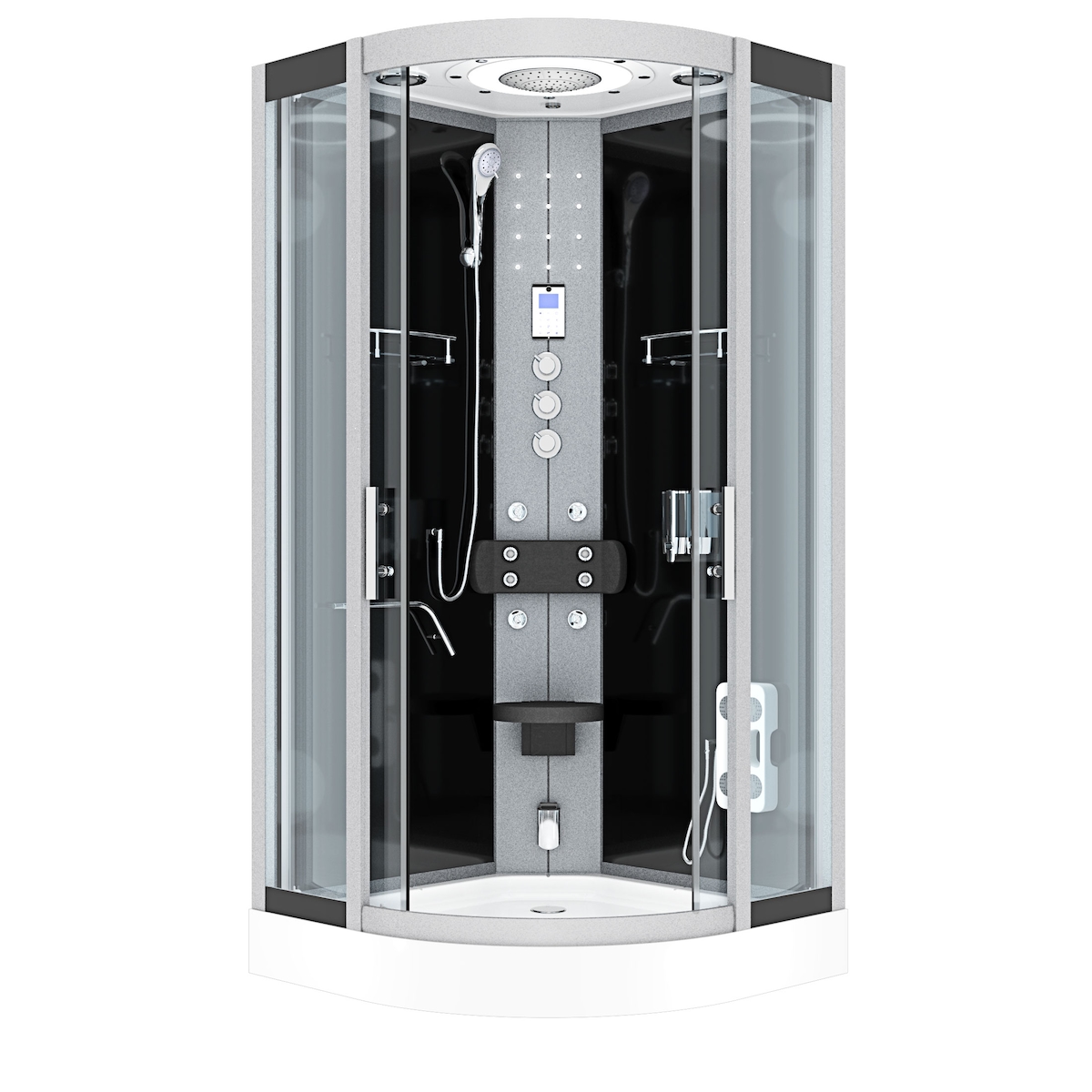 AcquaVapore Dampfdusche Duschkabine Sauna Dusche D58-03T3 80x80 cm ohne 2K Scheiben Versiegelung Image