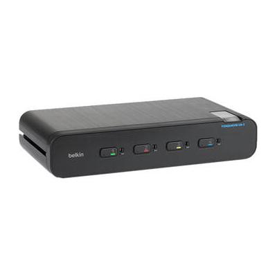 Belkin 4-Port Universal 2nd Gen Secure 2-Head KVM Switch F1DN204KVM-UNN4