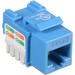 Tera Grand CAT6 Punch-Down Keystone Jack (Blue) KEYJ-CAT6PD-BL