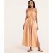 J. Crew Dresses | J.Crew Side Cut-Out Cotton Poplin Maxi Dress Medium | Color: Tan | Size: M