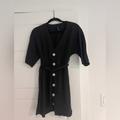 Zara Dresses | Black Mini Summer Dress With Belt | Color: Black | Size: S