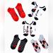 Disney Accessories | 5pairs Minnie Mouse Ankle Socks | Color: Black/Red/White | Size: 4-10