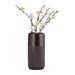 Sagebrook Home Ceramic Vase - Contemporary Grooved Design Vase - Decorative Table Accent for Home or Office | 12 H x 6 W x 6 D in | Wayfair