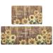 White/Brown 76 x 17 x 0.8 in Kitchen Mat - East Urban Home Anti Fatigue Kitchen Mat & Runner Set of 2 | 76 H x 17 W x 0.8 D in | Wayfair