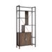 Latitude Run® 70.75" H x 31.5" W Metal Etagere Bookcase Metal in Brown | 70.75 H x 31.5 W x 11.75 D in | Wayfair 80AE7EBE07FF44DF9FDB450F07E7F7A3