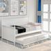 Canora Grey Wikieup Twin Daybed w/ Trundle, Wood in Brown/White | 43 H x 41.8 W x 80.5 D in | Wayfair 1D5DF5B41AC04BEAA48ED145C6F5B83B