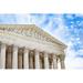 Ebern Designs Us Supreme Court Building - Wrapped Canvas Photograph Metal in Blue/White | 32 H x 48 W x 1.25 D in | Wayfair