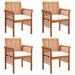 Wildon Home® Modern Dining Chair Patio Dining Chair w/ Cushion Solid Wood Acacia Wood in Brown | 35.4 H x 25.2 W x 23.6 D in | Wayfair