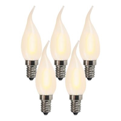 Set of 5 E14 LED frosted candle ...