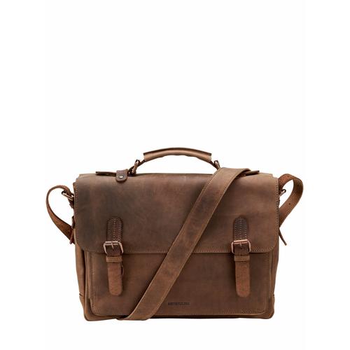 Mey & Edlich Herren Tasche Paukertasche Antikleder braun