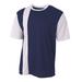 A4 N3016 Athletic Men's Legend Soccer Jersey T-Shirt in Navy Blue/White size Medium | Mesh A4N3016