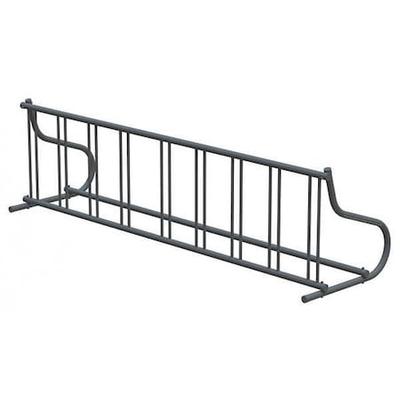 MADRAX QS-GR116-B Bike Rack,1-Sided,9-Bike,110 in.,Black