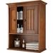 Wood Wall Cabinet, Bathroom Medicine Cabinet Storage with Doors and Adjustable Shelf, Rustic Cabinet Wall Mounted for Bathroom