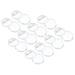 Uxcell 1.72inch Acrylic Button Pin Badge 10SetRound Pin Blank Buttons Badges Kit