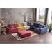 Modern Living Room Sectional Sofa With Ottoman