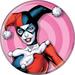 DC Comics Batman Harley Quinn Pink Target Licensed 1.25 Inch Button 84240