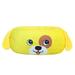 AIPINQI 30 inch Yellow Dog Cute Dog Bed Large Dog Bed Calming Dogs Bed Plush Pet Bed Warming Cozy Soft Pet Round Bed