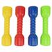 4 Pcs Plastic Dumbbells Ergonomic Children Morning Exercise Barbells Hand Bar for Kindergarten (Random Color)