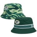 Men's New Era Green/Camo Green Bay Packers Reversible Bucket Hat