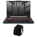 ASUS TUF Gaming A15 (2023) Gaming/Entertainment Laptop (AMD Ryzen 7 7735HS 8-Core 15.6in 144Hz Full HD (1920x1080) GeForce RTX 4050 Win 11 Home) with Backpack