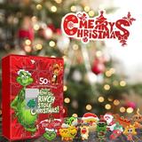 Christmas Advent Calendar 2022 Contains 24 Gifts Greench Doll Advent Calendar Christmas Countdown Calendar with Surprise Toys Christmas Collectible Figurines Gift for Kids