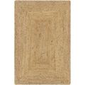 Hauteloom Shippagan Sea Grass Jute Rug - Natural Fiber Area Rug - Natural Farmhouse Look - Rattan Wicker Look - Brown - 8 x 10