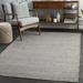 Hauteloom Chermside Natural Fiber Jute Living Room Bedroom Area Rug - Sea Grass Rattan Solid Carpet - Gray - 8 x 10