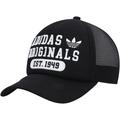 Men's adidas Originals Black Prep Trucker Snapback Hat